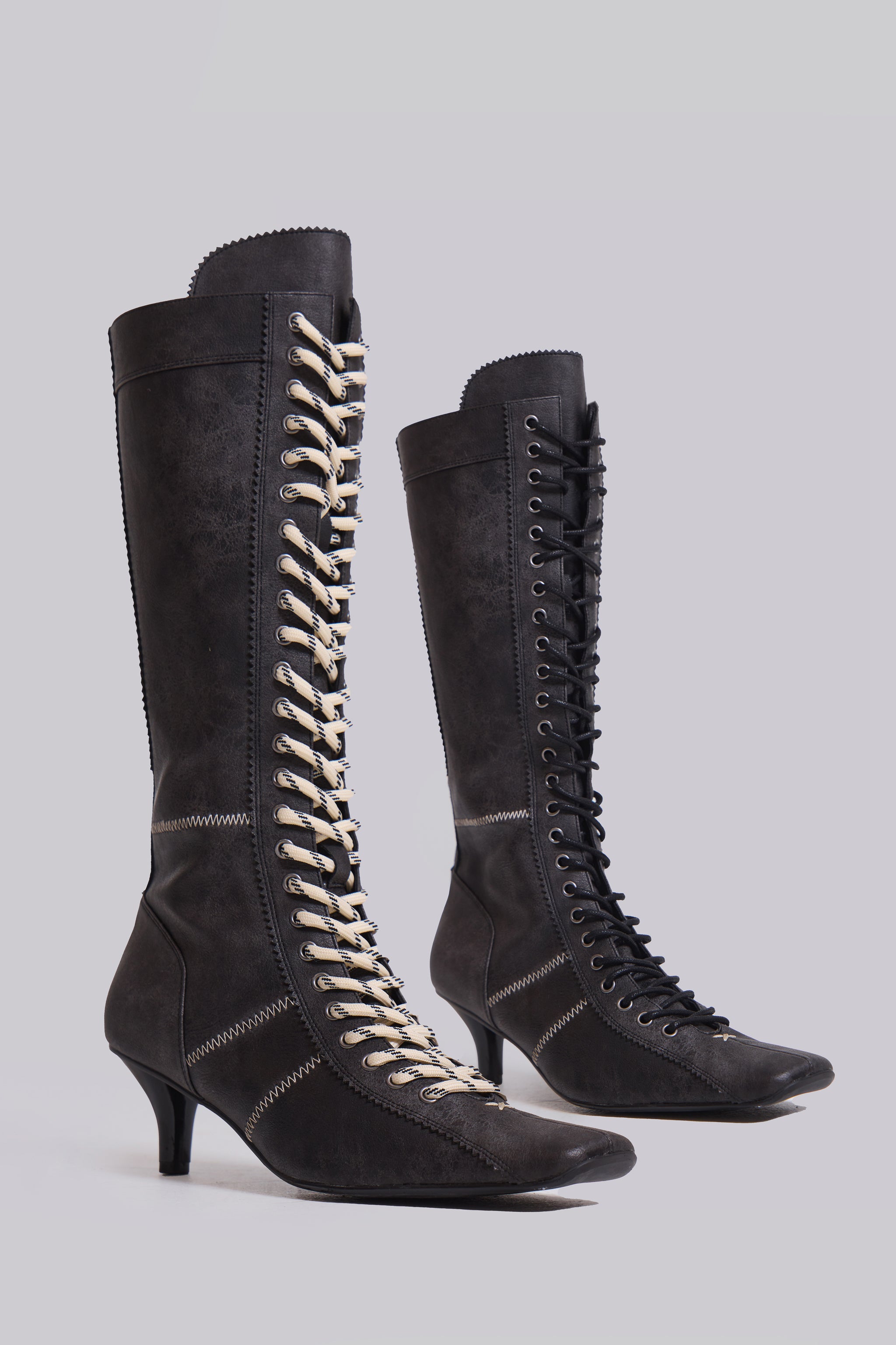 Black Brooke Boxing Boot(Black,UK 3)