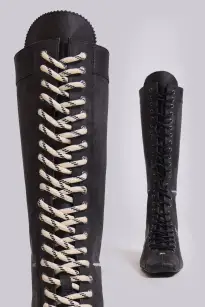 Black Brooke Boxing Boot(UK 3,Black)
