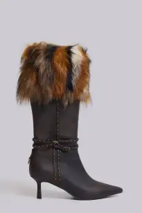 Fauna Faux Fur Heeled Boot