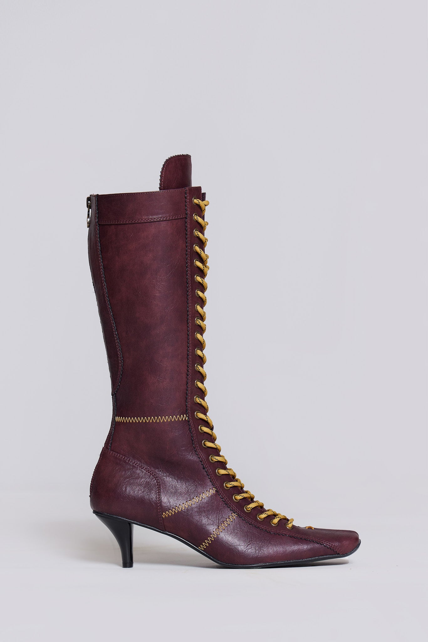 Burgundy Brooke Boxing Boot(Red,UK 3)