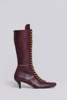 Burgundy Brooke Boxing Boot(UK 3,Red)