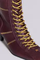 Burgundy Brooke Boxing Boot(UK 3,Red)