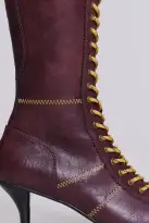 Burgundy Brooke Boxing Boot(UK 3,Red)