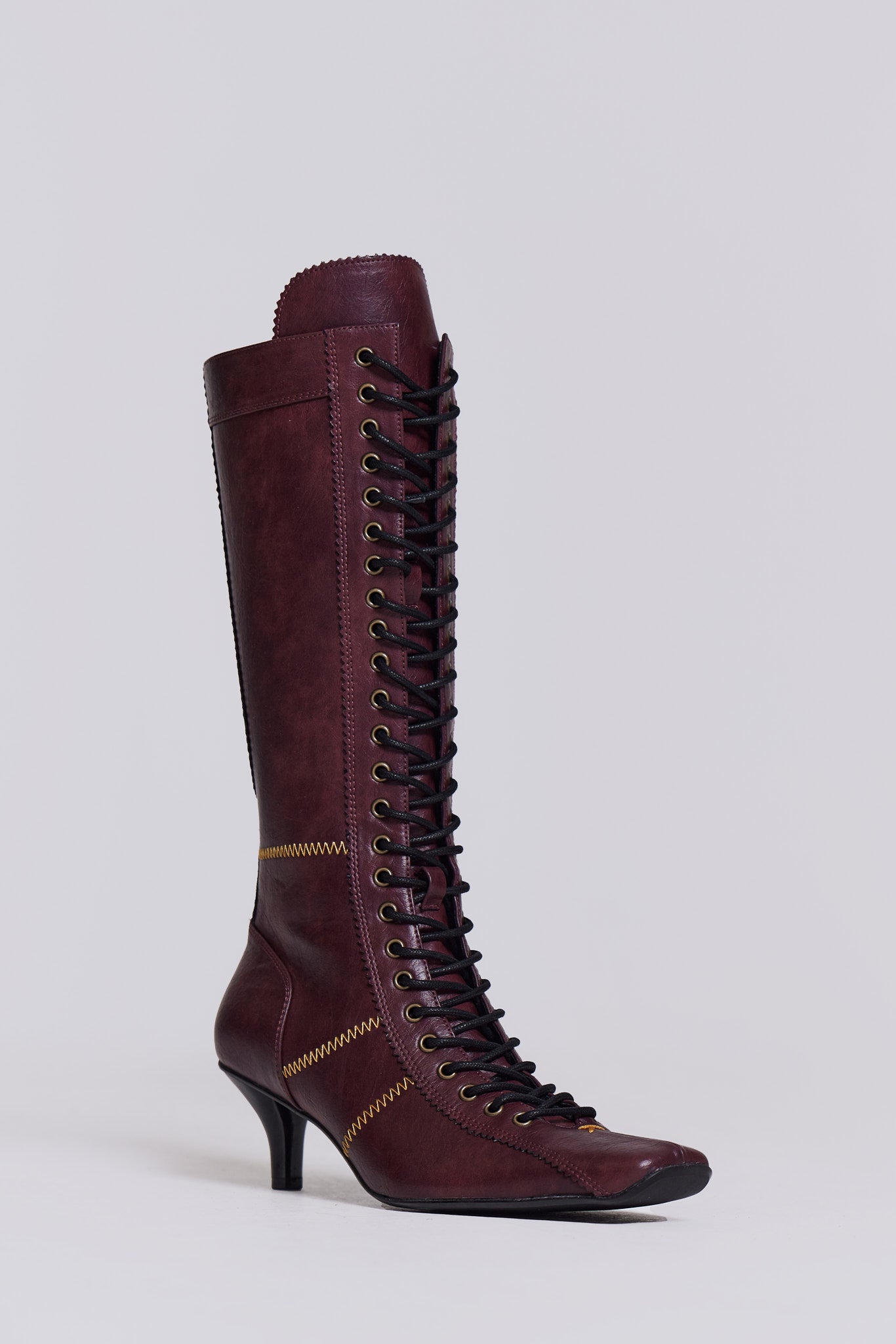 Burgundy Brooke Boxing Boot(Red,UK 3)