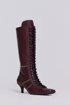 Burgundy Brooke Boxing Boot(UK 3,Red)