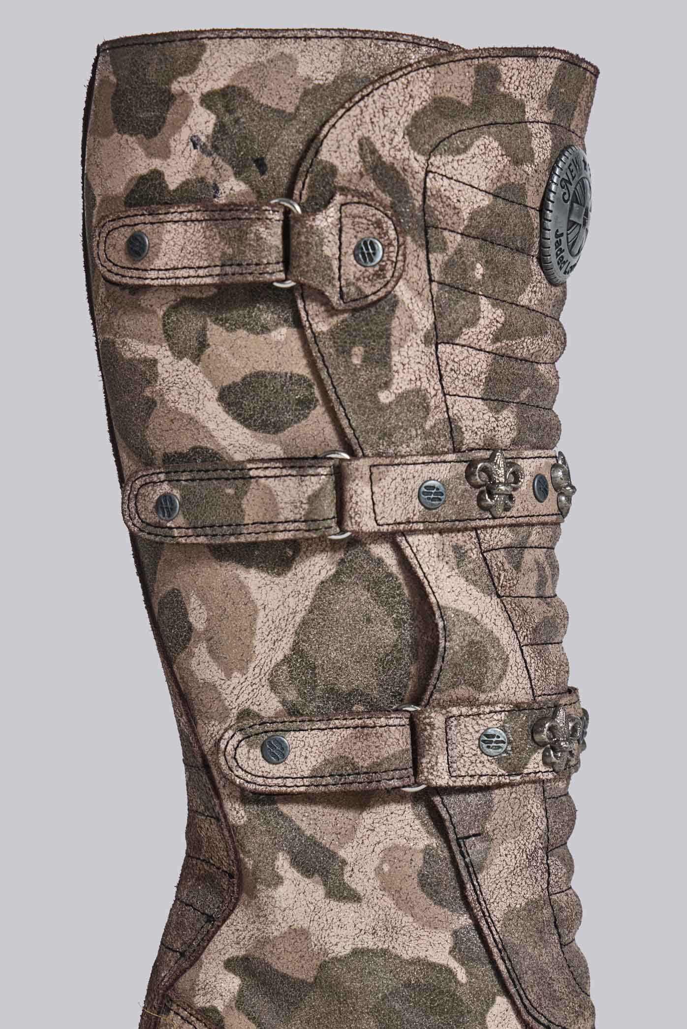 Combat Camo Boots(Camo,UK 4)
