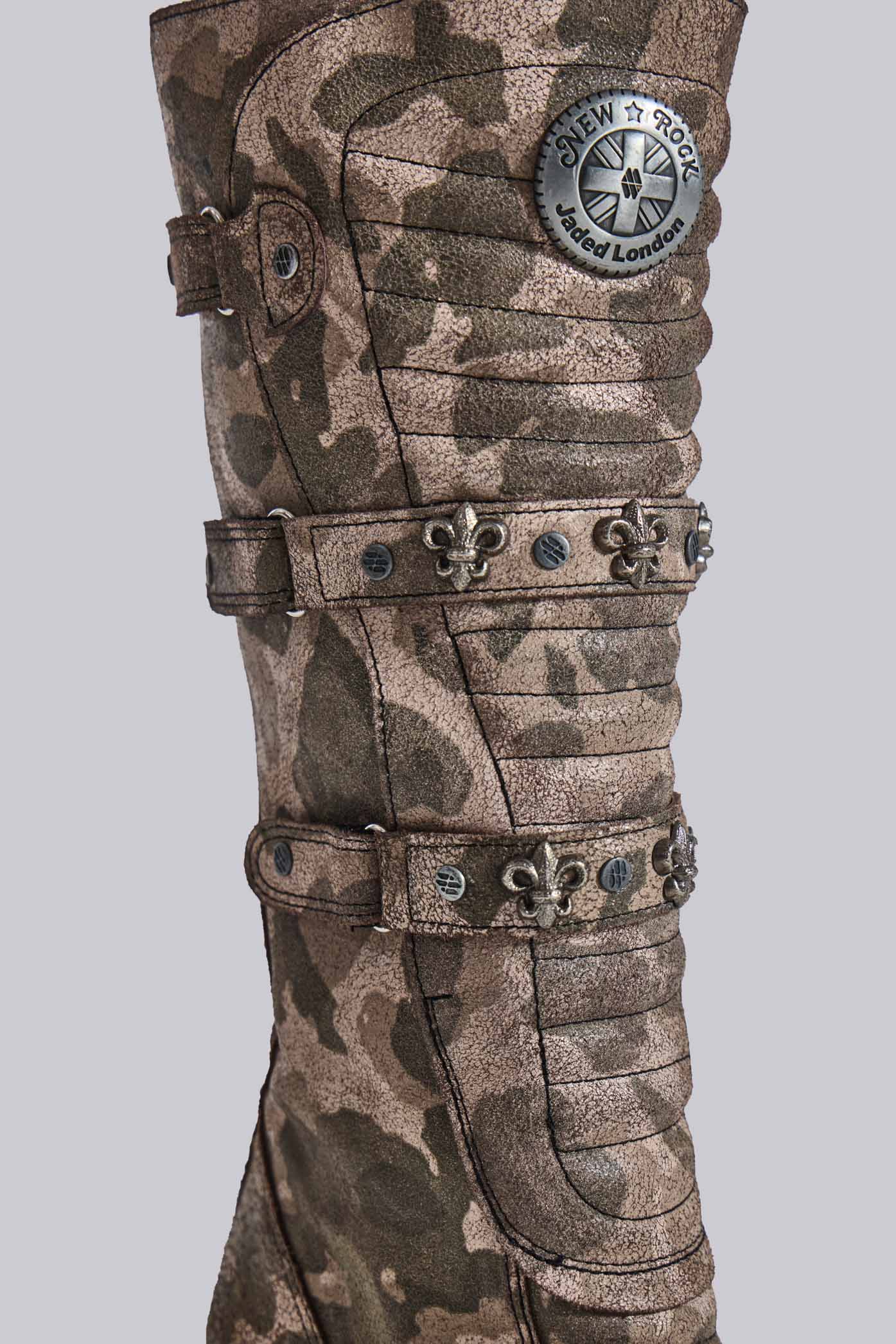 Combat Camo Boots(Camo,UK 4)