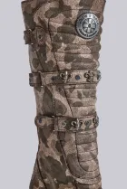 Combat Camo Boots(UK 4,Camo)