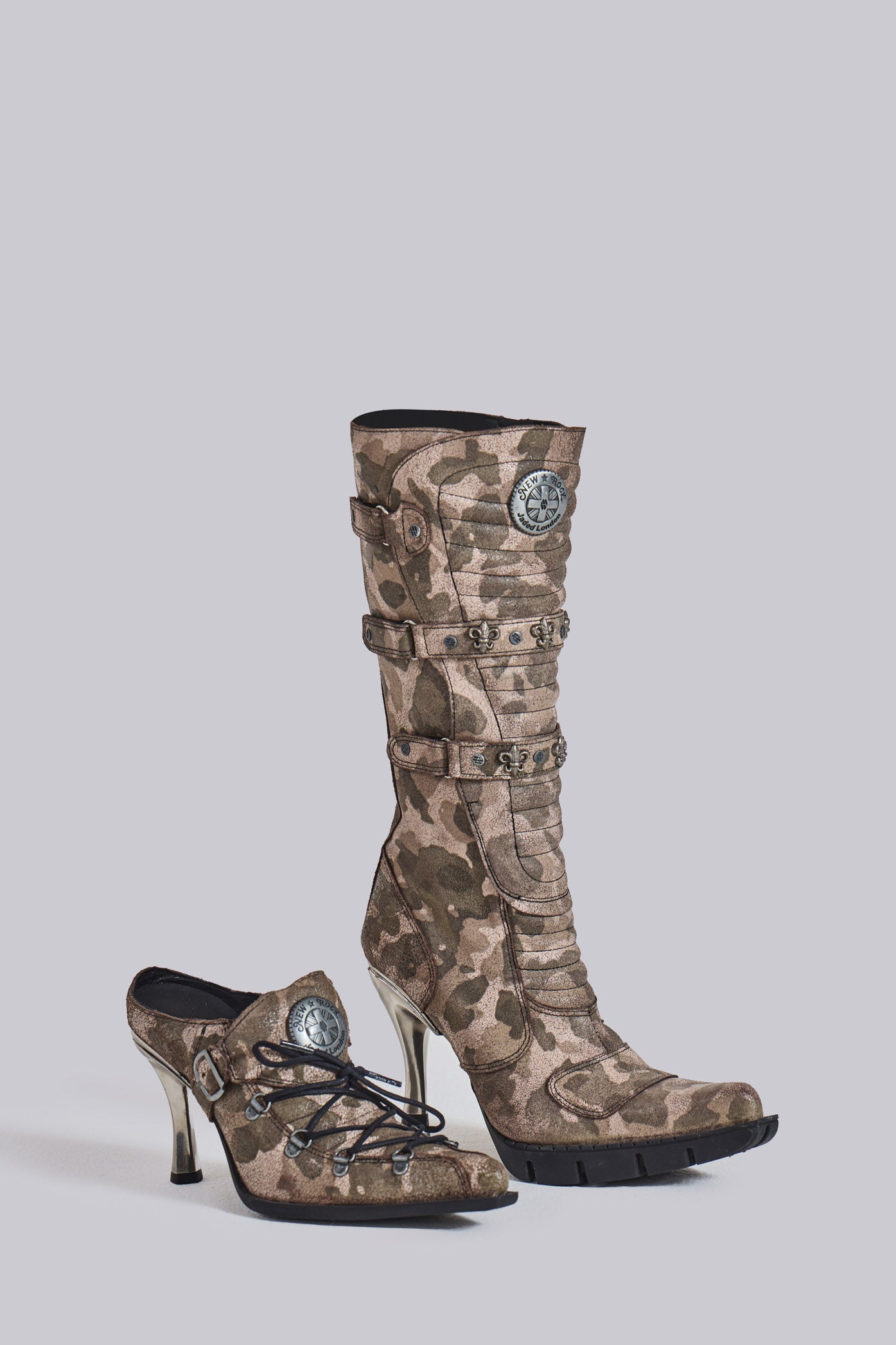 Kitana Kitten Heels(Brown,UK 4)