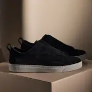 Men's Suede Solstice Sneaker - Black(10,Black,JP)