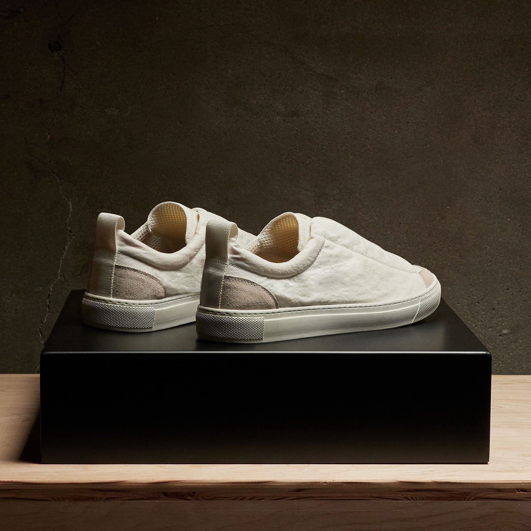 Men's Solstice Skate Low Top Sneaker - White/Taupe(White/Taupe,8,JP)