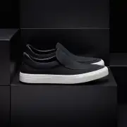 Men's Coastal Canvas Slip On - Black(8,Black,JP)