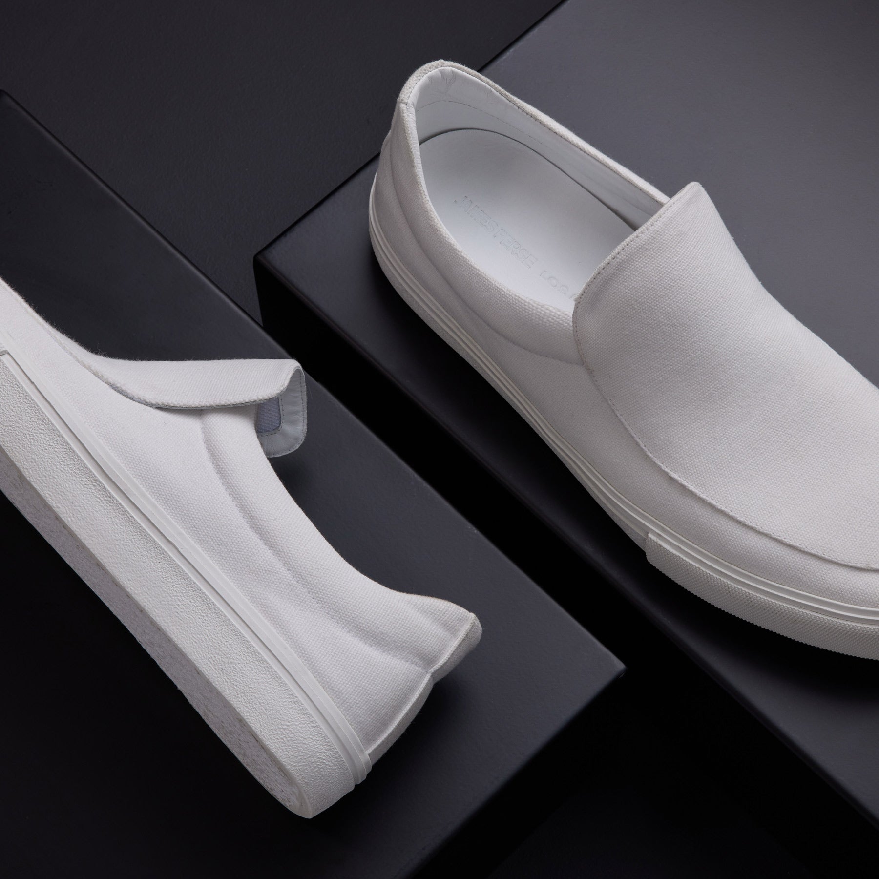 Men's Coastal Canvas Slip On - White(White,8,JP)