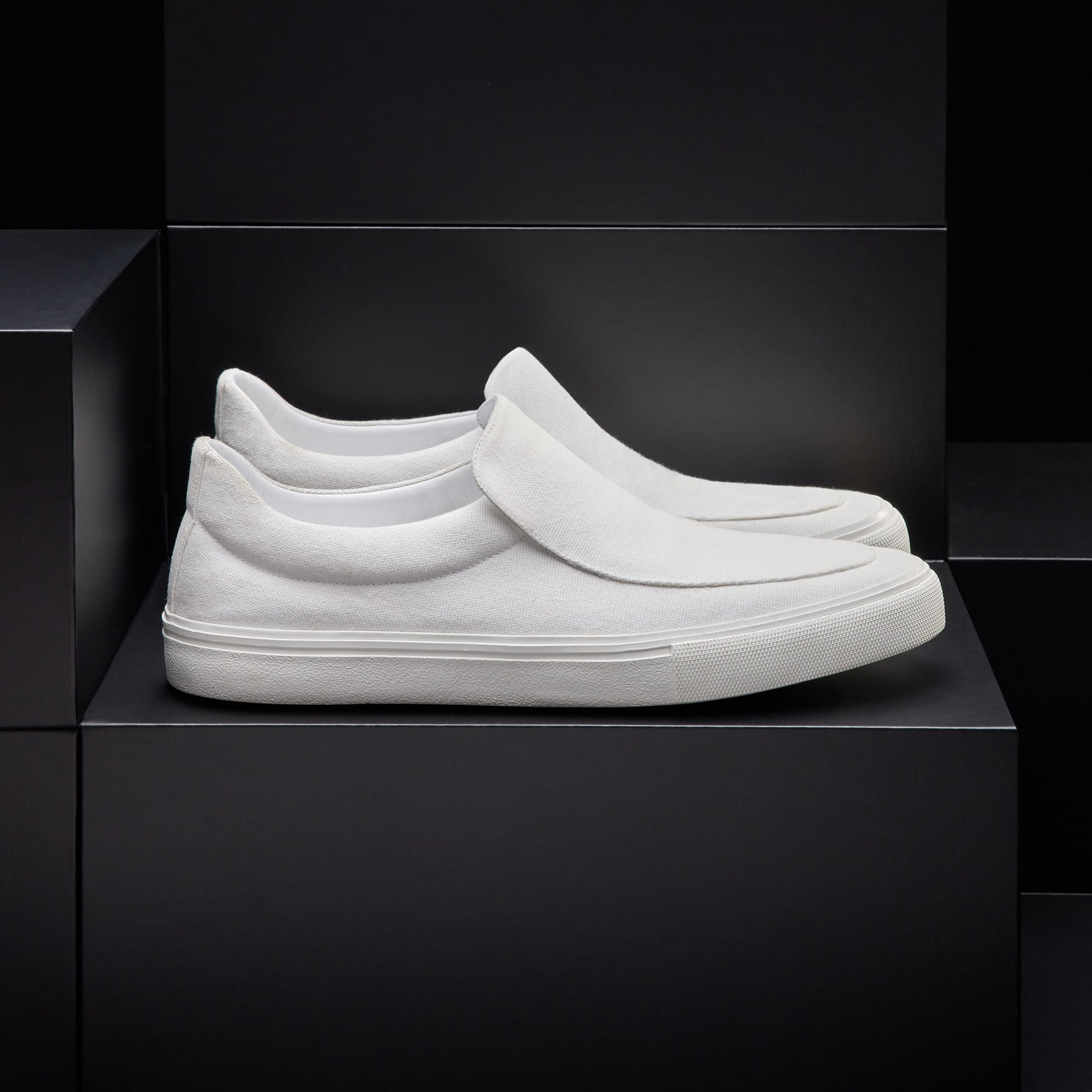 Men's Coastal Canvas Slip On - White(White,8,JP)