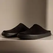 Men's Suede Clog - Black(8,Black,JP)