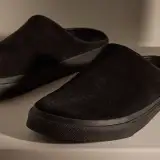 Men's Suede Clog - Black(8,Black,JP)
