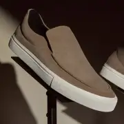 Men's Coastal Suede Slip On - Cement(8,Cement,JP)