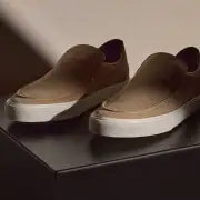Men's Coastal Suede Slip On - Linen(8,Linen,JP)