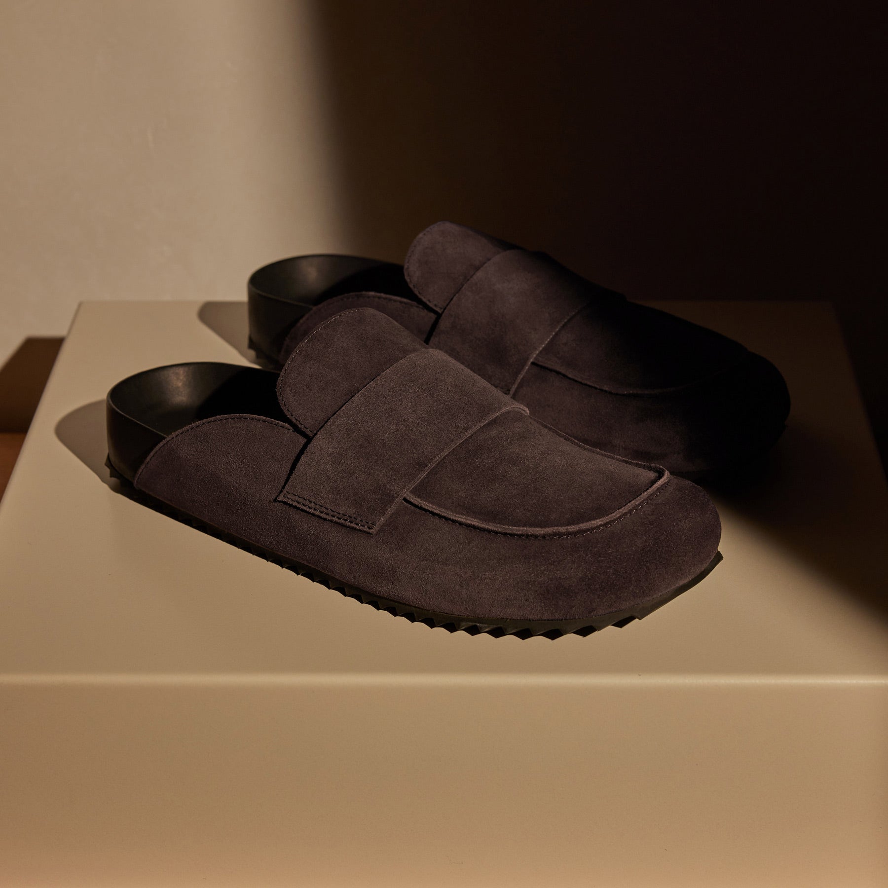 Men's Suede Slip On Loafer - Cafe(Cafe,8,JP)