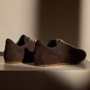Women's Suede Low Running Sneaker - Cafe(6,Cafe,JP)
