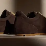 Women's Suede Low Running Sneaker - Cafe(6,Cafe,JP)