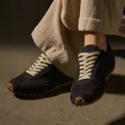 Women's Suede Low Running Sneaker - Cafe(6,Cafe,JP)