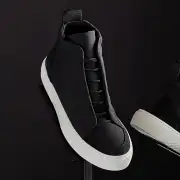 Women's Solstice High Top Skate Sneaker - Black/Black(6,Black/Black,JP)