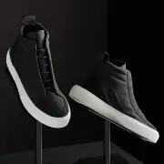 Women's Solstice High Top Skate Sneaker - Black/Black(6,Black/Black,JP)