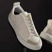 Women's Solstice Low Top Skate Sneaker - White/Taupe(6,White/Taupe,JP)