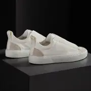 Women's Solstice Low Top Skate Sneaker - White/Taupe(6,White/Taupe,JP)