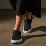 Women's Coastal Canvas Slip On - Black(6,Black,JP)
