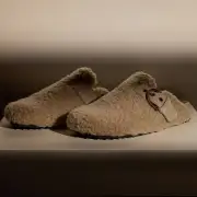 Women's Shearling Slip On Clog - Taupe(6,Taupe,JP)