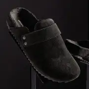 Women's Suede Slip On Clog - Black/Black(6,Black/Black,JP)