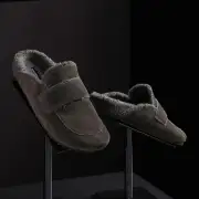 Women's Suede Shearling Loafer - Ash/Heather Grey(6,Ash/Heather Grey,JP)