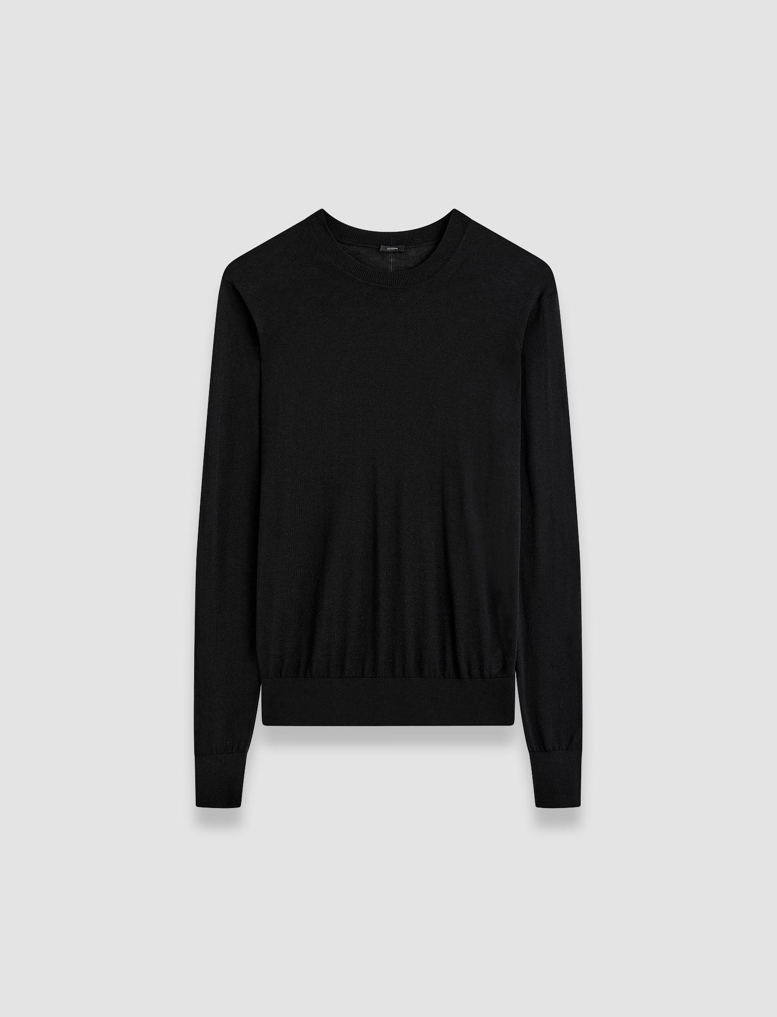 Superfine Cotton Silk Round Neck Jumper