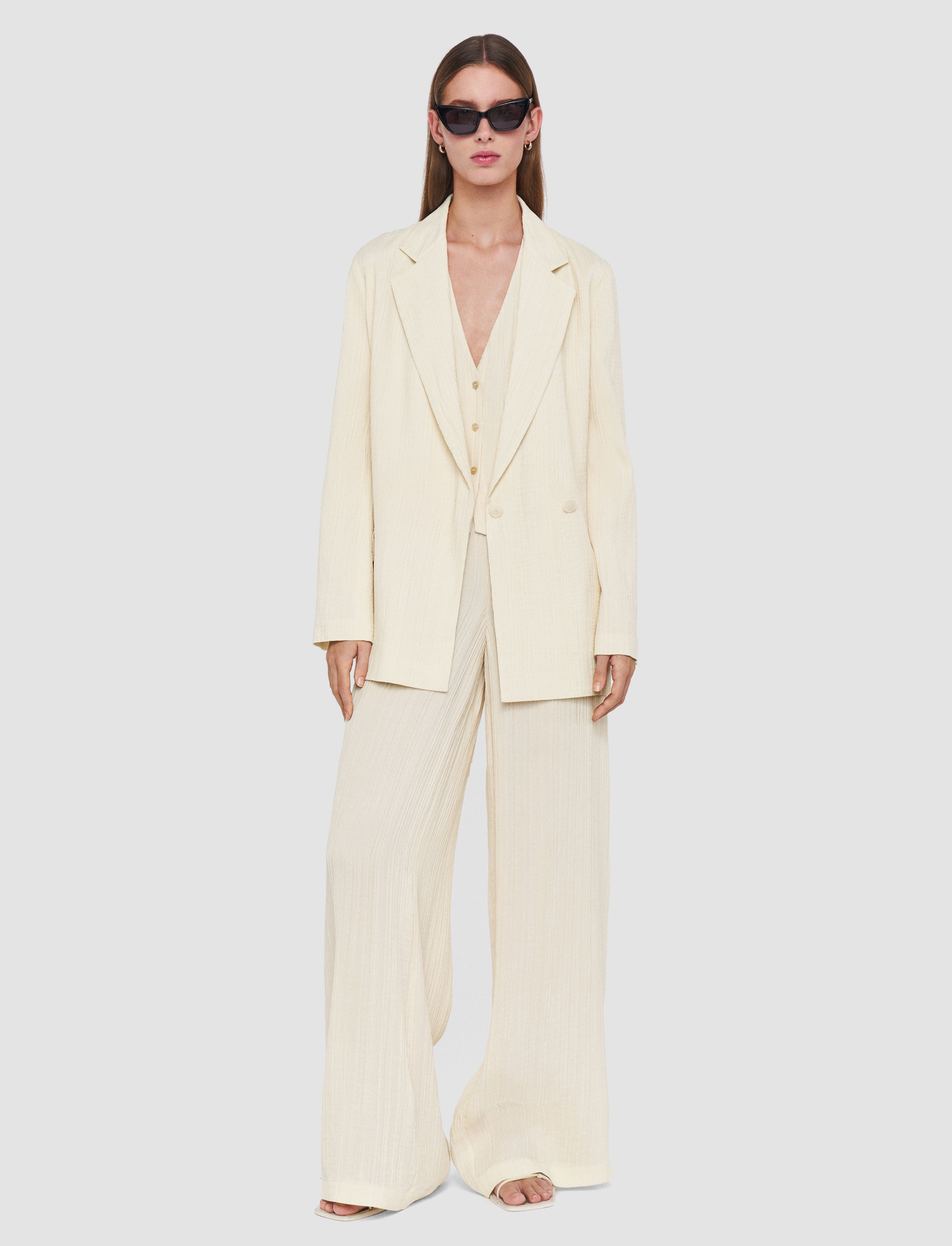 Amelot Pleat Jacquard Jacket
