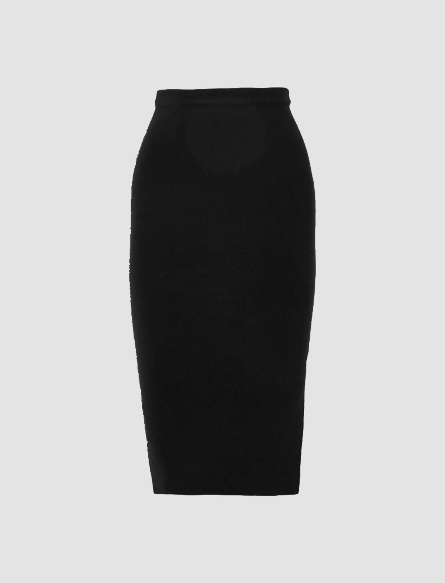 Silk Stretch Pencil Skirt