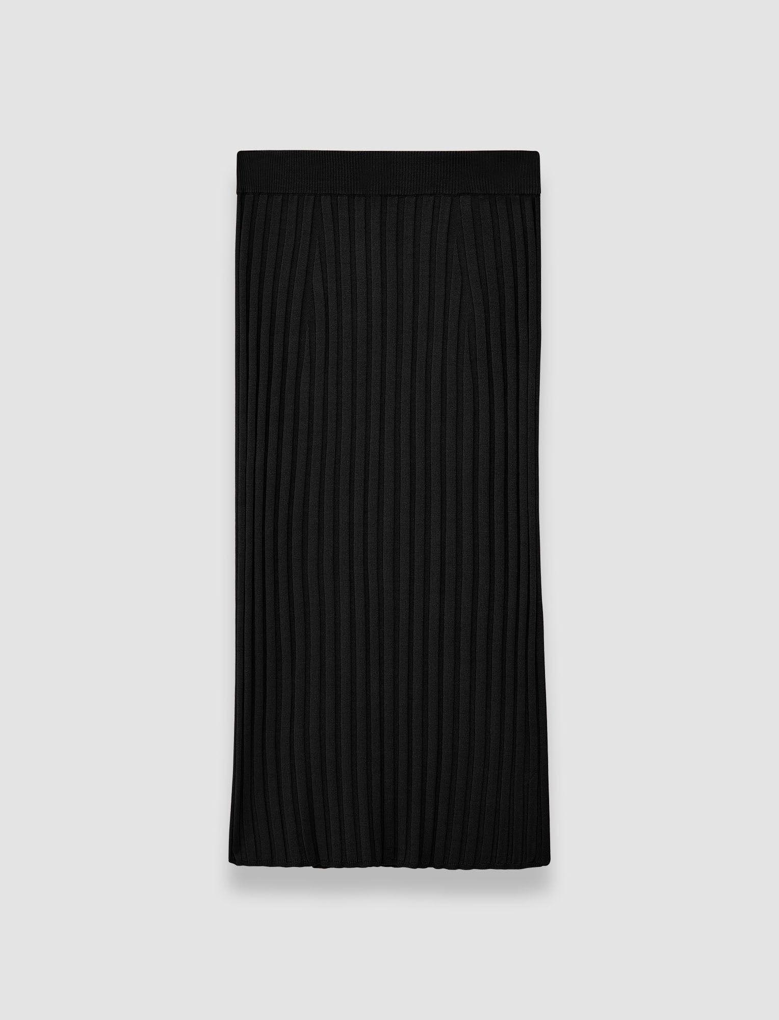 Satiny Rib Knit Skirt