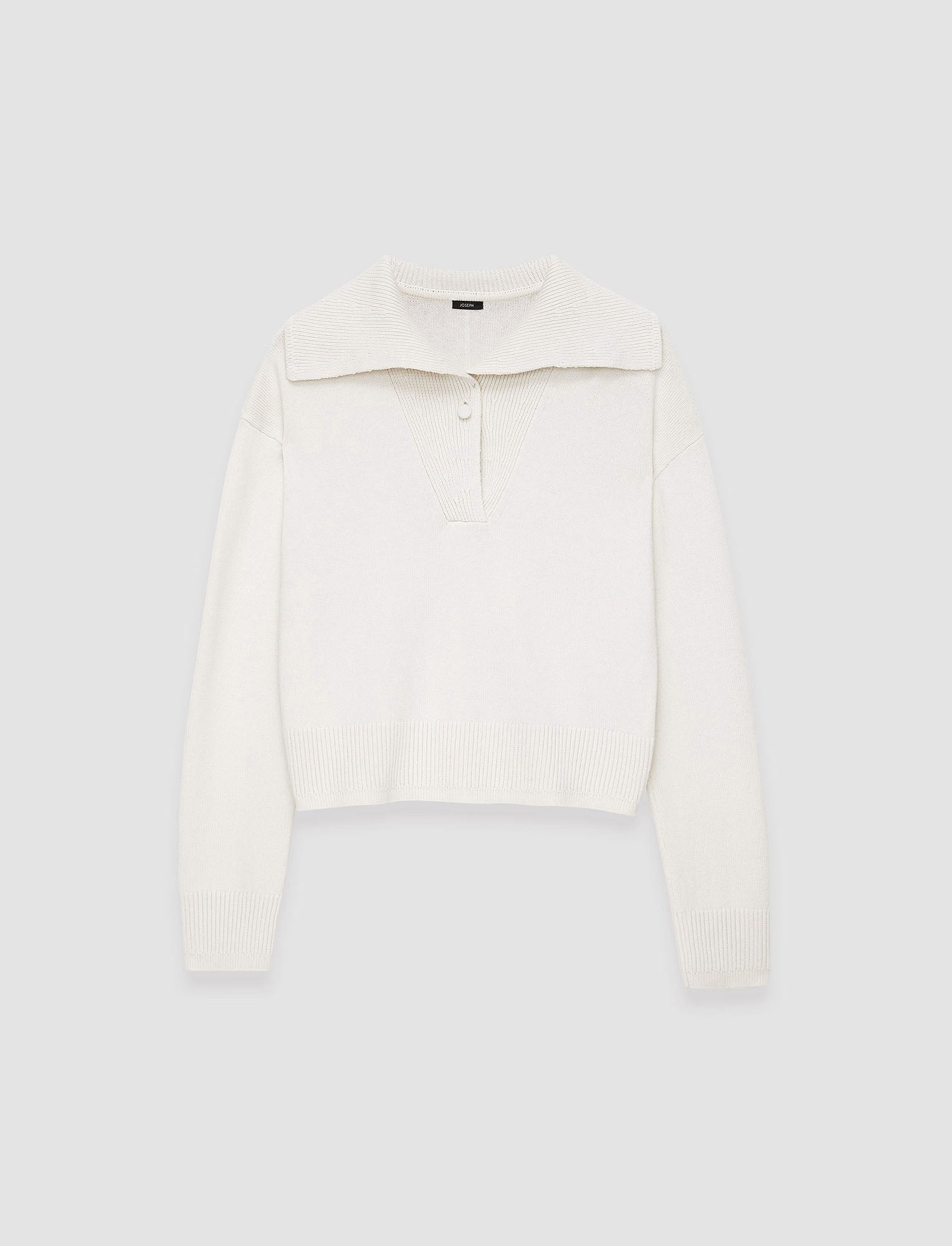 Silk Cashmere Polo Jumper