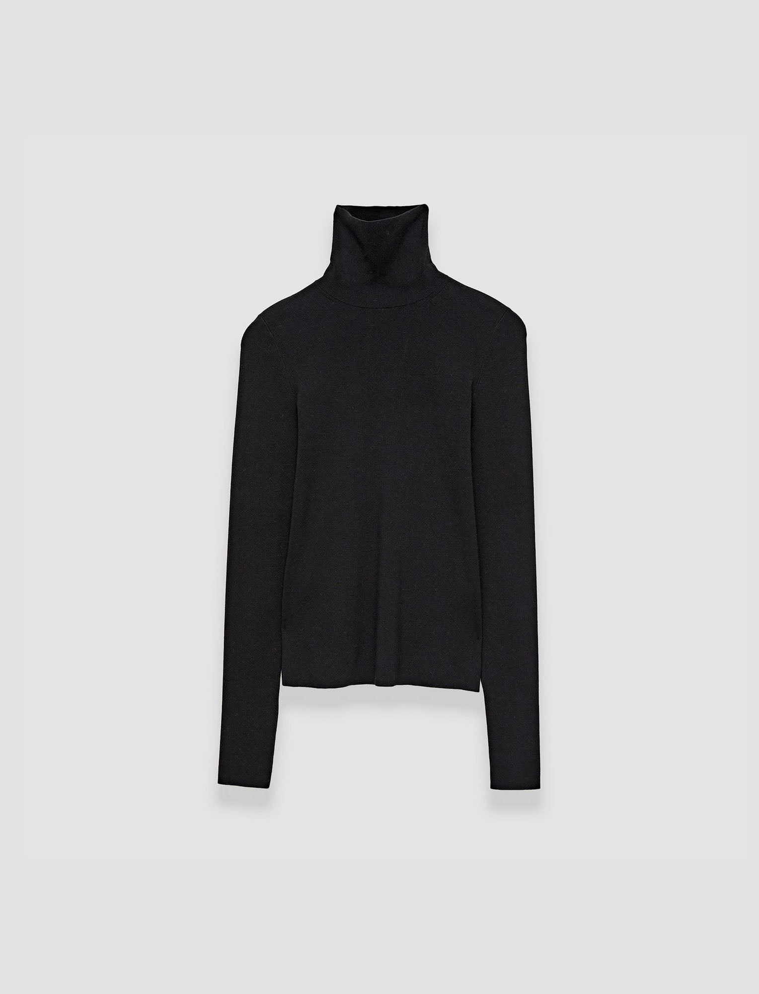 Silk Stretch High Neck Top