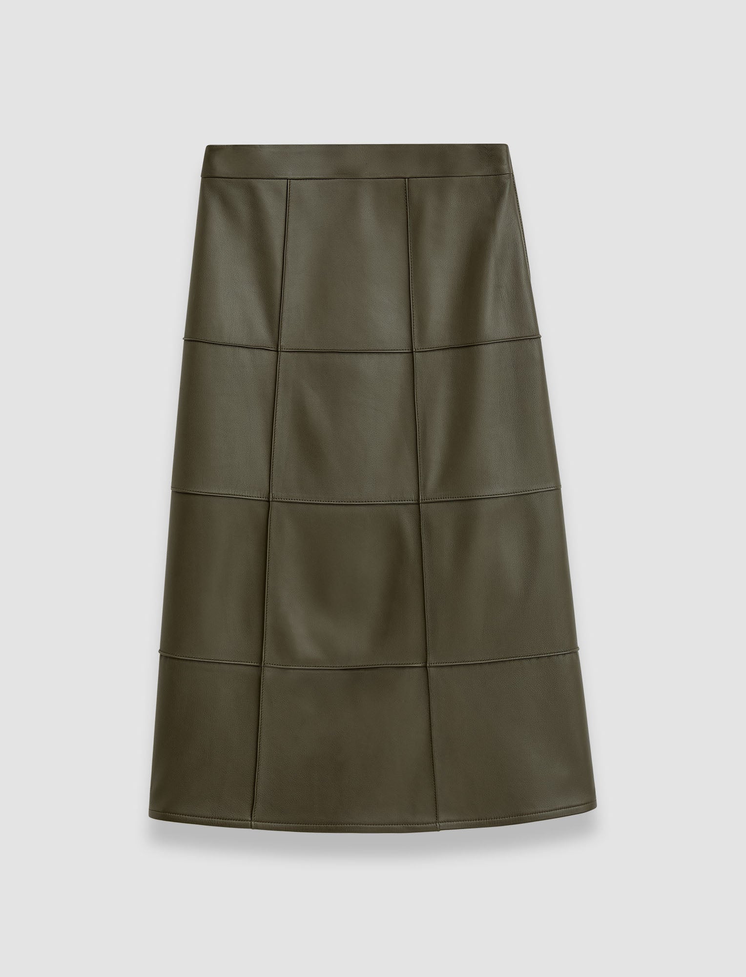 Grid Nappa Leather Keller Skirt