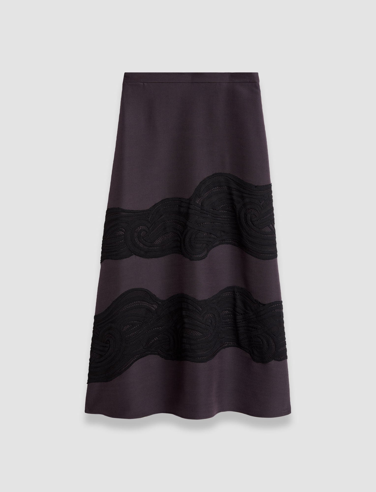 Madone Evening Silk Blend Lace Skirt