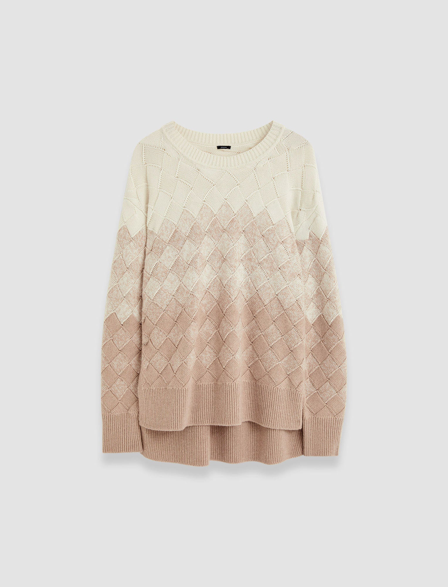 Weave Knit Round Neck Jumper