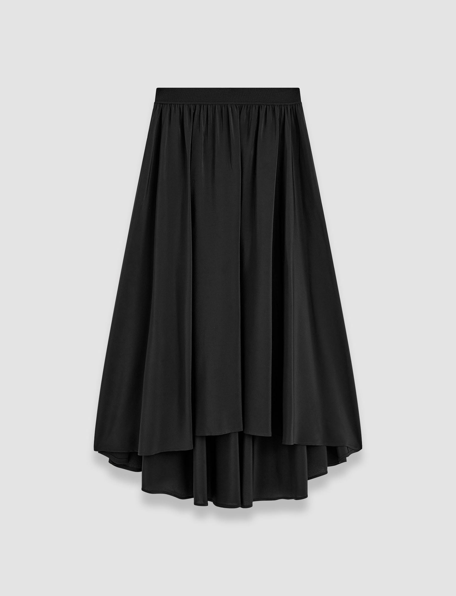 Violet Crepe de Soie Silk Skirt