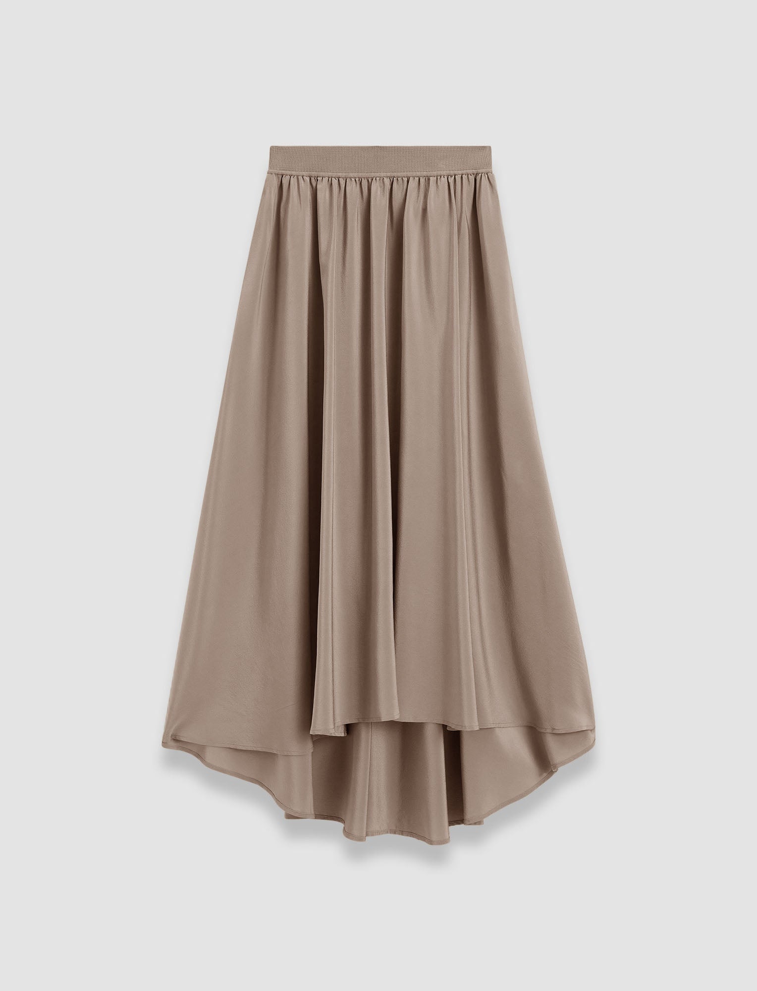 Violet Crepe de Soie Silk Skirt
