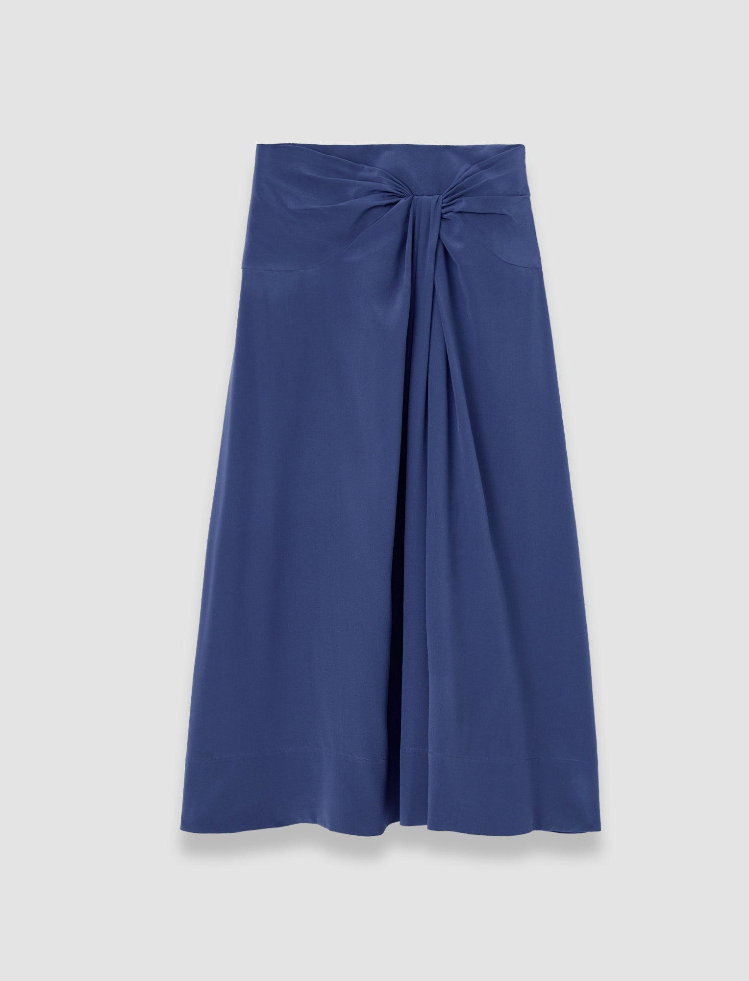 Fran Crepe de Chine Knot Silk Skirt
