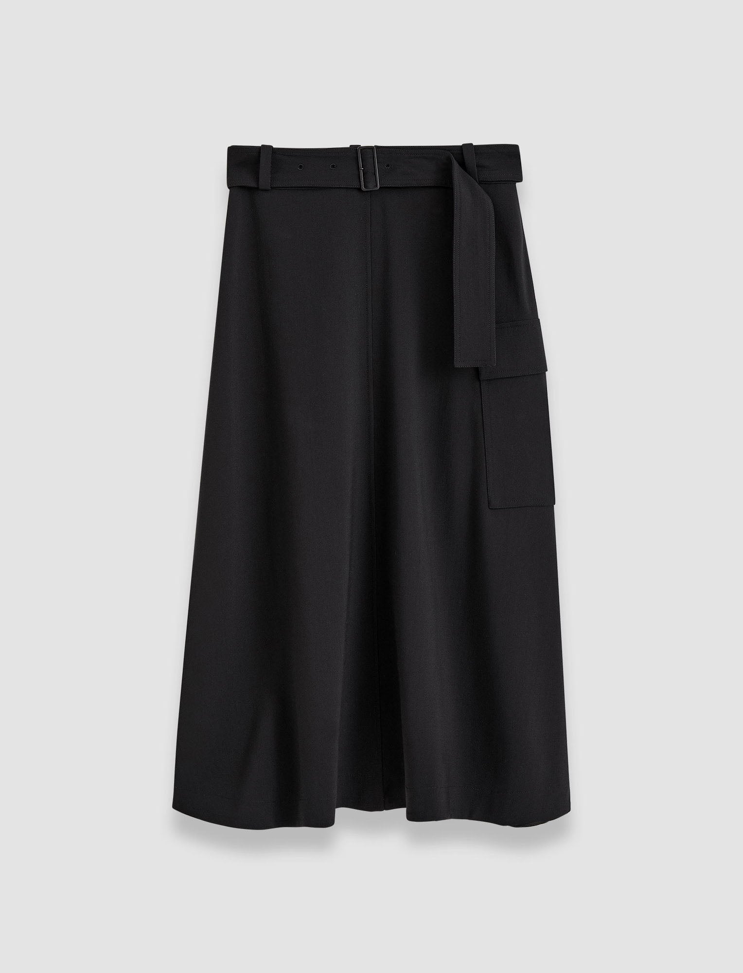 Pernette Fluid Twill Wool Skirt