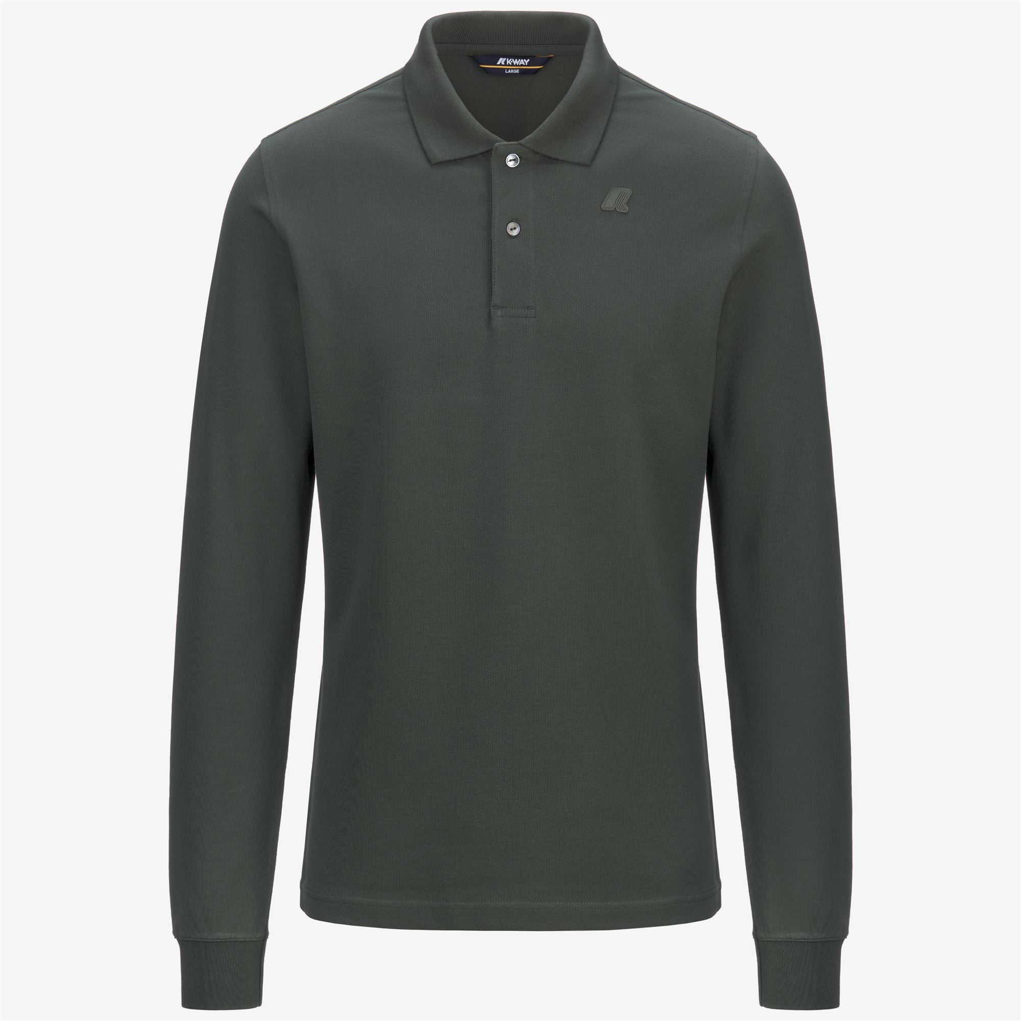 MONJU PIQUE - Polo Shirts - Polo - Man - GREEN BLACKISH