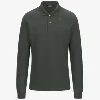 MONJU PIQUE - Polo Shirts - Polo - Man - GREEN BLACKISH