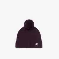 VINCIENNE CARDIGAN STITCH WOOL - Headwear - Hat - Unisex - VIOLET DK PURPLE MELANGE